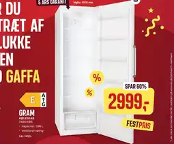 Skousen GRAM Køleskab 34SK4186 tilbud