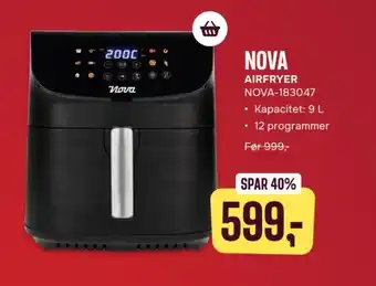 Skousen NOVA Airfryer NOVA-183047 tilbud
