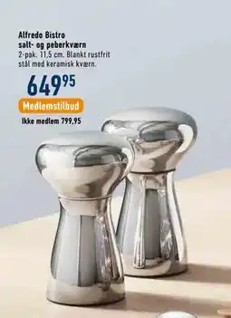 Imerco Alfredo Bistro salt- og peberkværn tilbud