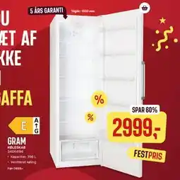 Skousen GRAM KØLESKAB tilbud