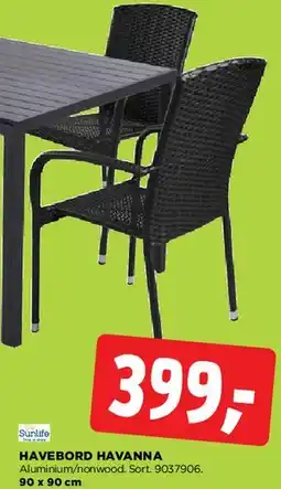 jem & fix Havebord Havanna tilbud