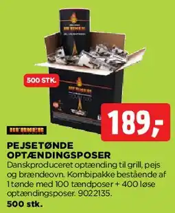 jem & fix Optændingsposer (500 stk) tilbud