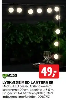 jem & fix Lyskæde med lanterner tilbud