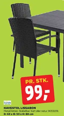 jem & fix HAVESTOL LISSABON tilbud