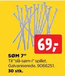 jem & fix Søm (til spil) tilbud