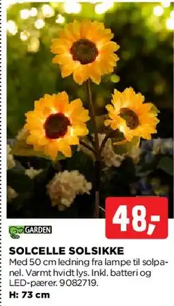 jem & fix Solcelle Solsikke tilbud