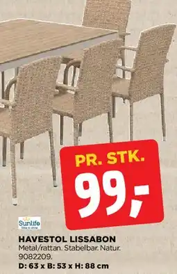 jem & fix HAVESTOL LISSABON tilbud