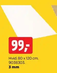 jem & fix Hvid plade tilbud