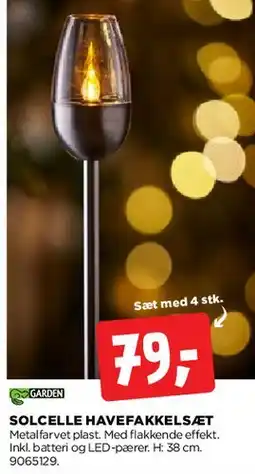 jem & fix Solcelle Havefakkel sæt tilbud