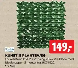 jem & fix KUNSTIG PLANTEVÆG tilbud