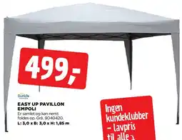 jem & fix EASY UP PAVILLON EMPOLI tilbud