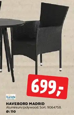 jem & fix HAVEBORD MADRID tilbud
