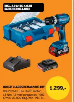 XL-BYG Bosch slagboremaskine 18v tilbud