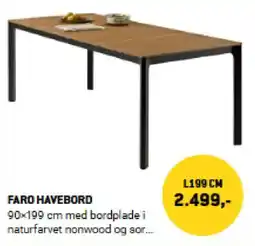 XL-BYG Faro havebord tilbud