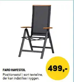 XL-BYG Faro havestol tilbud