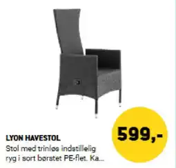 XL-BYG Lyon havestol tilbud