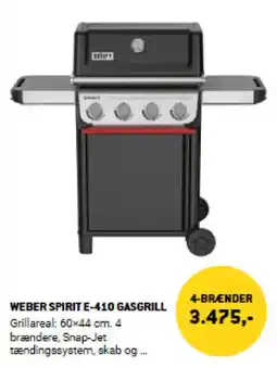 XL-BYG Weber spirit e-410 gasgrill tilbud