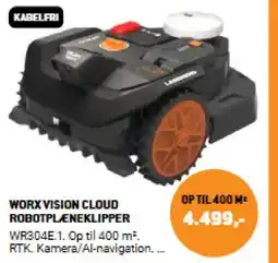 XL-BYG Worx vision cloud robotplæneklipper tilbud