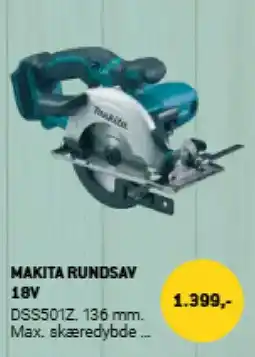 XL-BYG Makita rundsav 18v tilbud