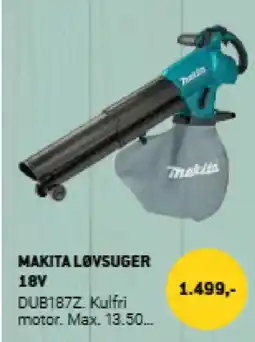 XL-BYG Makita løvsuger 18v tilbud