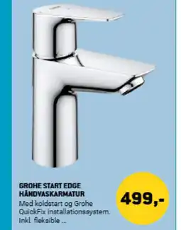 XL-BYG Grohe start edge håndvaskarmatur tilbud