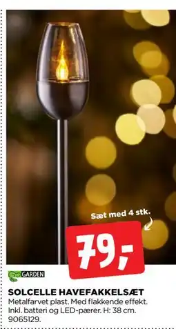jem & fix SOLCELLE HAVEFAKKELSÆT tilbud
