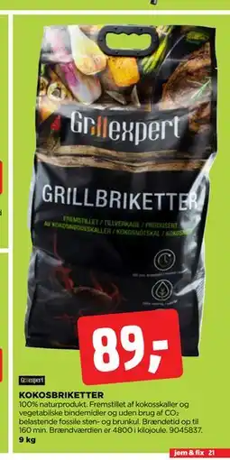 jem & fix KOKOSBRIKETTER tilbud