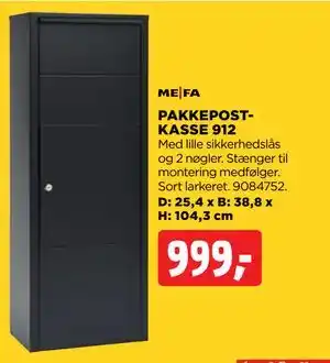 jem & fix PAKKEPOSTKASSE 912 tilbud