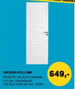 XL-BYG Swedoor style dor tilbud