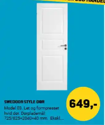 XL-BYG Swedoor style dor tilbud