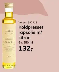 Dagrofa Food Service Koldpresset rapsolie m/ citron tilbud