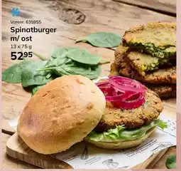 Dagrofa Food Service Spinatburger m/ ost tilbud