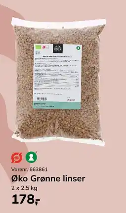 Dagrofa Food Service Øko Grønne linser tilbud