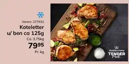 Dagrofa Food Service Koteletter u/ ben ca 125g tilbud