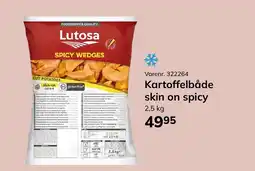 Dagrofa Food Service Kartoffelbåde skin on spicy tilbud