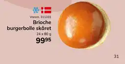 Dagrofa Food Service Brioche burgerbolle skåret tilbud