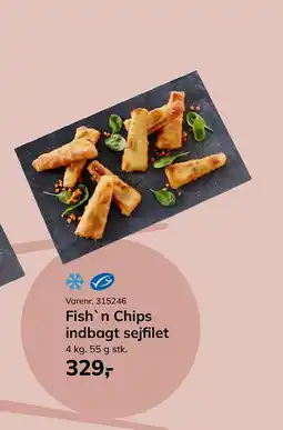 Dagrofa Food Service Fish'n Chips indbagt sejfilet tilbud
