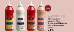 Dagrofa Food Service Karryketchup, pommes frites dressing, chili ketchup eller chili dressing tilbud