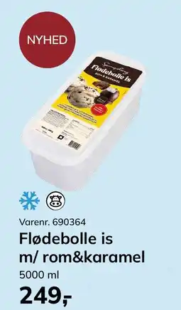 Dagrofa Food Service Flødebolle is m/rom&karamel tilbud