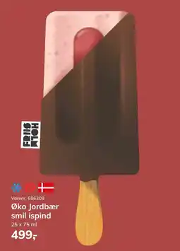 Dagrofa Food Service Øko Jordbær smil ispind tilbud