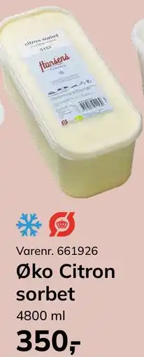 Dagrofa Food Service Øko Citron sorbet tilbud