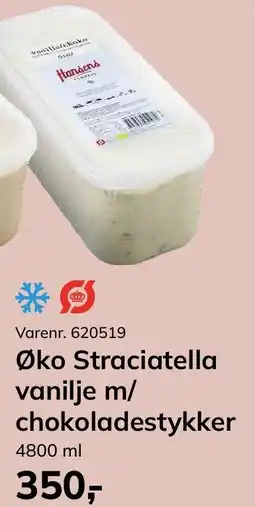 Dagrofa Food Service Øko Straciatella vanilje m/ chokoladestykker tilbud