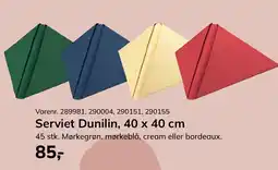 Dagrofa Food Service Serviet Dunilin tilbud
