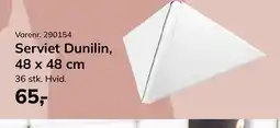 Dagrofa Food Service Serviet Dunilin, 36 stk. Hvid. tilbud
