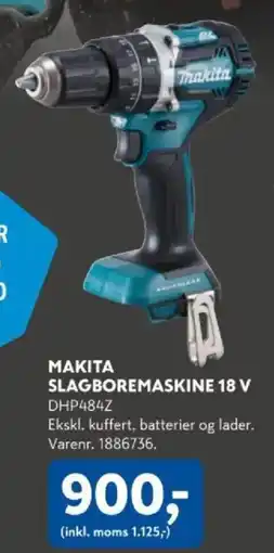 Davidsen Makita slagboremaskine 18 v tilbud