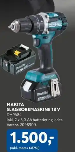 Davidsen Makita slagboremaskine 18 v tilbud