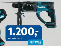 Davidsen Makita bore-/ mejselhammer 18 v tilbud