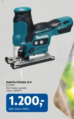 Davidsen Makita stiksav 18 v djv185z tilbud