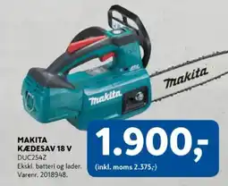 Davidsen Makita kædesav 18 v tilbud