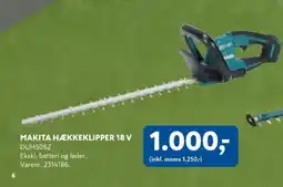 Davidsen Makita hækkeklipper 18 v tilbud